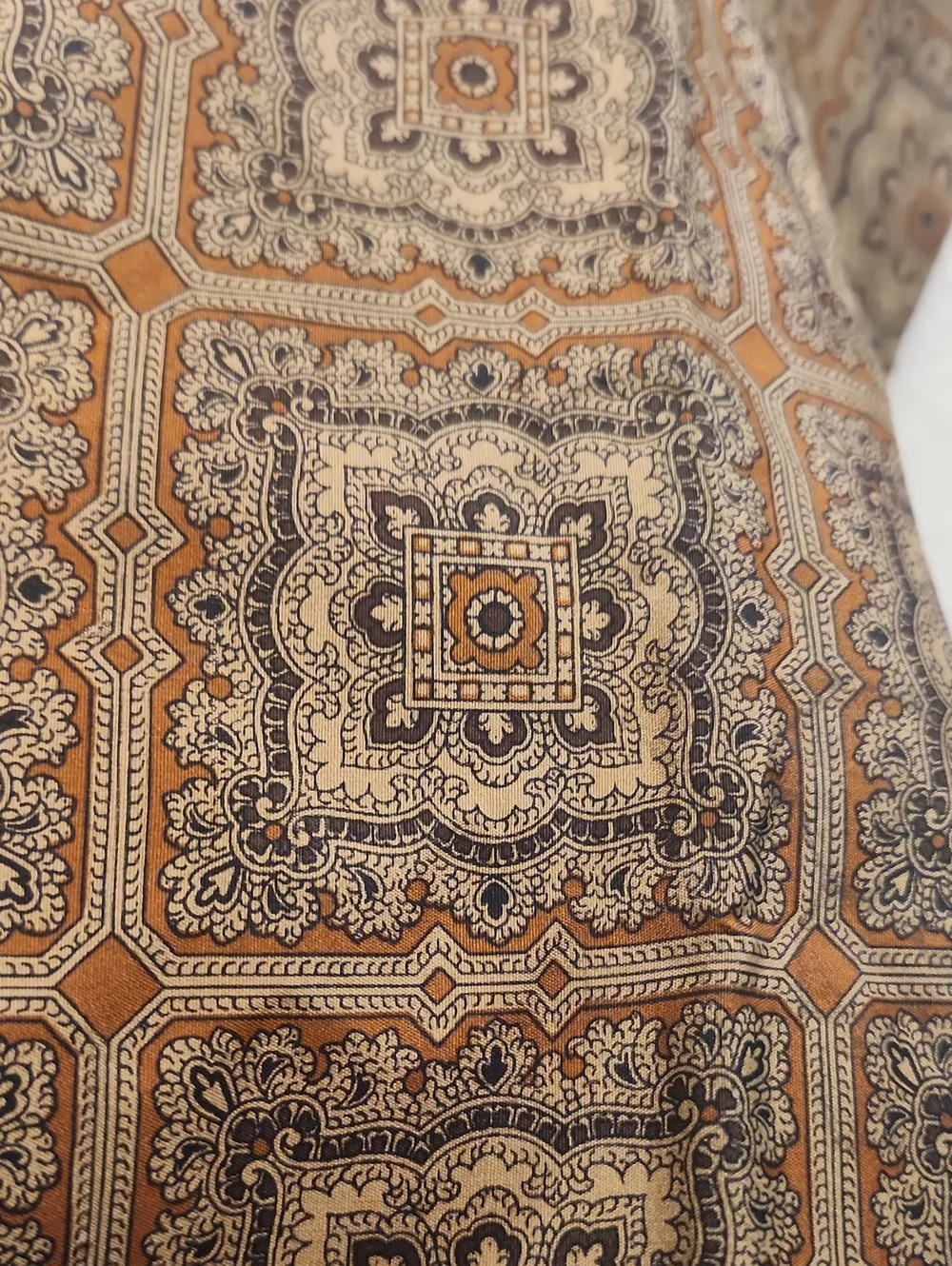 Vintage Christian Dior Geometric Pattern Scarf